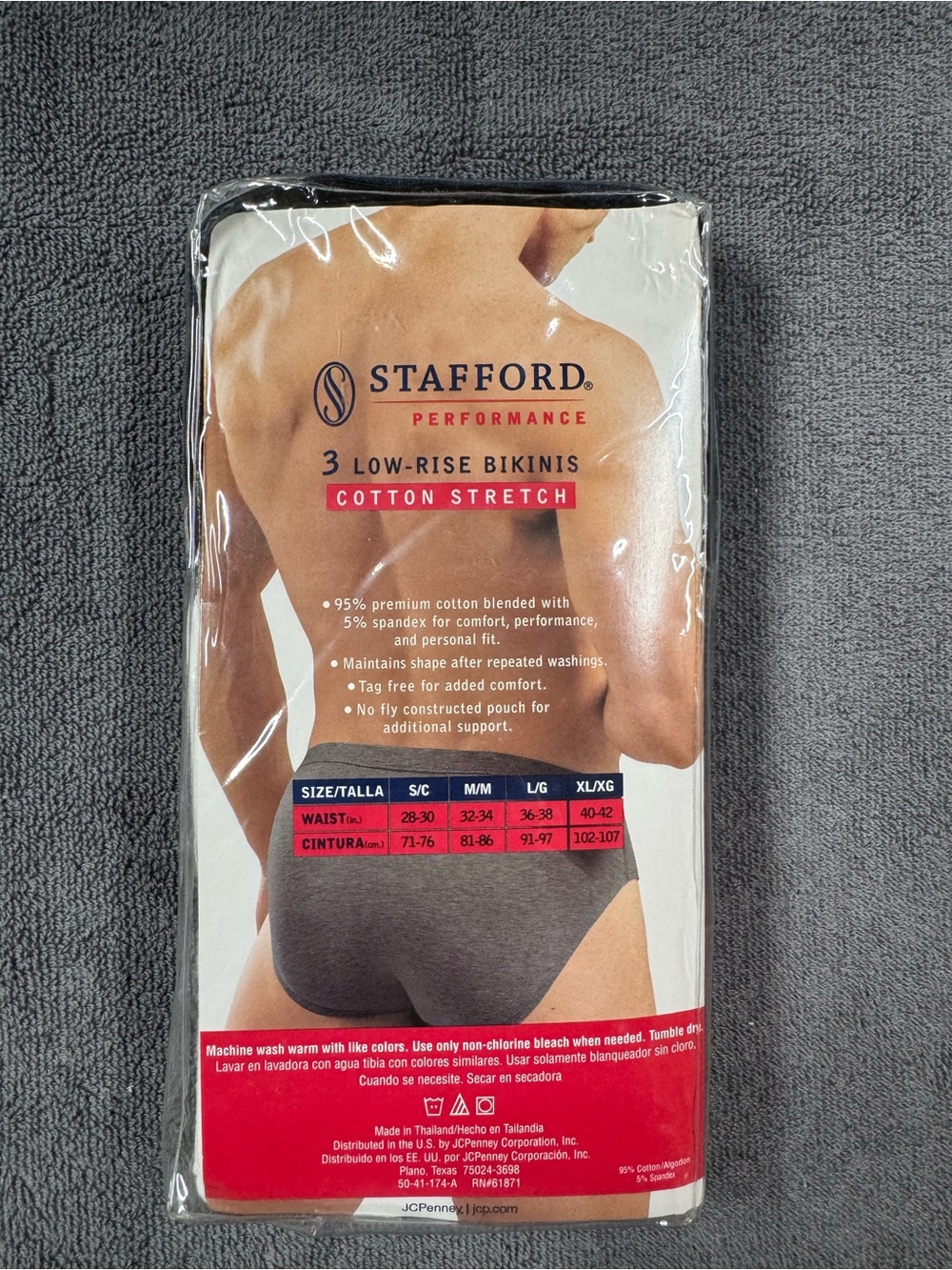 Vintage Y2K Stafford men's low rise bikini briefs - pack of two - Picture 3 of 3
